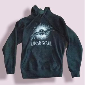 Dark Gray Chic & Cheerful Lunar Soul Hoodie